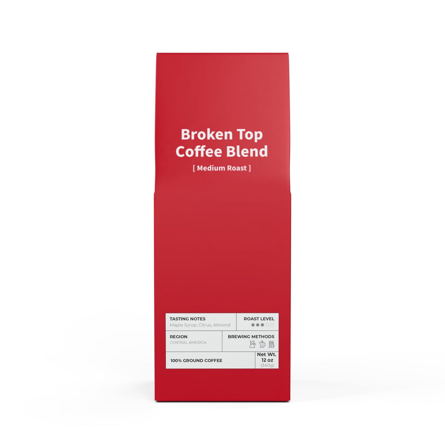 HBS, Broken Top Coffee Blend (Medium Roast), Red Package