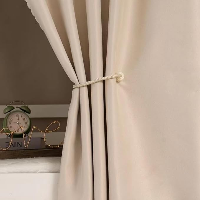 Dorm Home Solid Thicken Bunk Blackout Bed Curtains Cloth Bed Canopy Students Single Sleeper,2panels