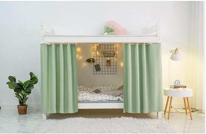 Dorm Home Solid Thicken Bunk Blackout Bed Curtains Cloth Bed Canopy Students Single Sleeper,1panel