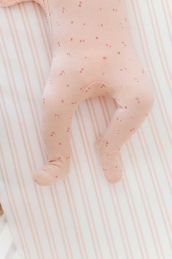 Ely's & Co. Fitted Bassinet Sheet 100% Jersey Cotton 2 Pack for Baby Girl - Pink Butterflies + Stripes