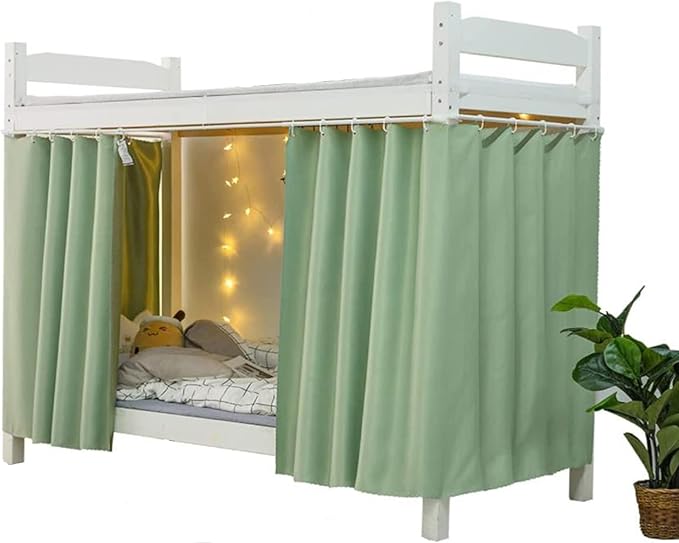 Dorm Home Solid Thicken Bunk Blackout Bed Curtains Cloth Bed Canopy Students Single Sleeper,1panel