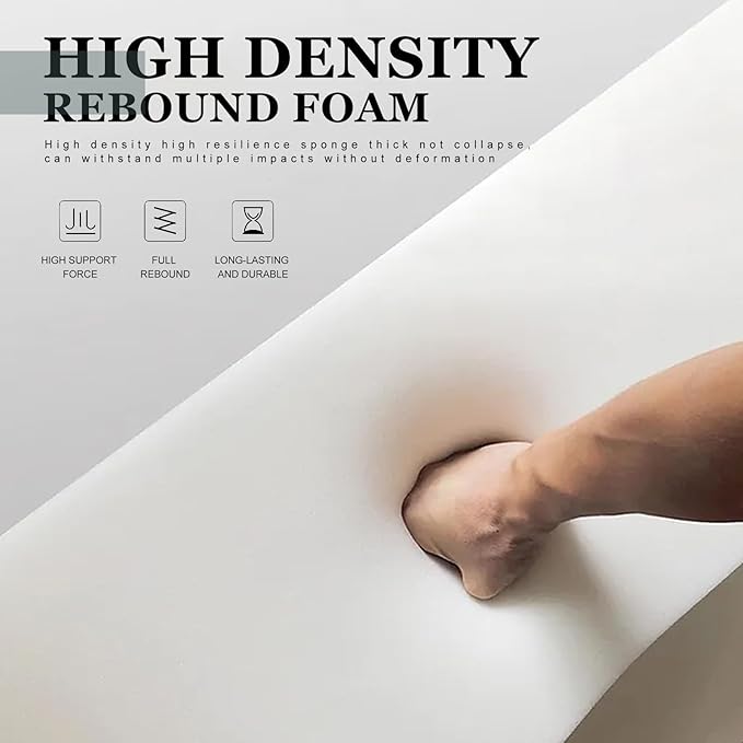 Mattress Extender, Bed Gap/Space Filler, Headboard Pillow Between Headboard and Mattress or Wall, High-Density Foam with Removable Cover(Light Grey-Twin/Twin XL-39 * 8 * 12in)