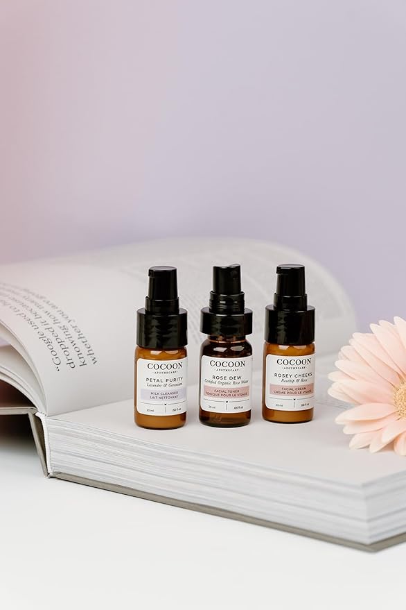 Skin Care Starter Kit for Normal Skin 3 x 0.68 fl oz | Ecocert Cosmos Natural + Organic | skin care sets & kits For Normal/Dry/Sensitive Skin, Perfect For Travel &Trial