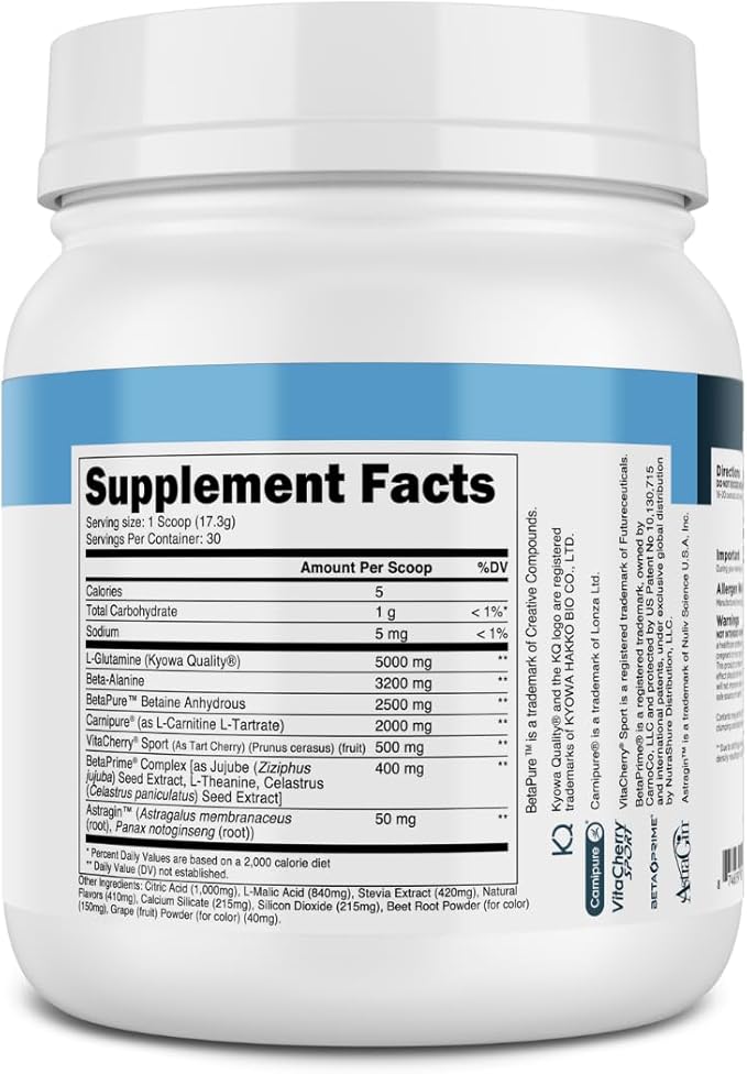 Transparent Labs Post - Post-Workout Recovery Muscle Builder with L-Glutamine, Beta-Alanine and BetaPure Betaine Anhydrous for Muscle Recovery and Muscle Building - 30 Servings, Black Cherry