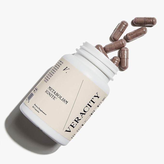 Veracity Ignite - Natural Cellular Metabolic Support Supplement, Hormone Regulator for Women - Body Recomposition GLP-1 Regulator - 100% Non-Drug Formula