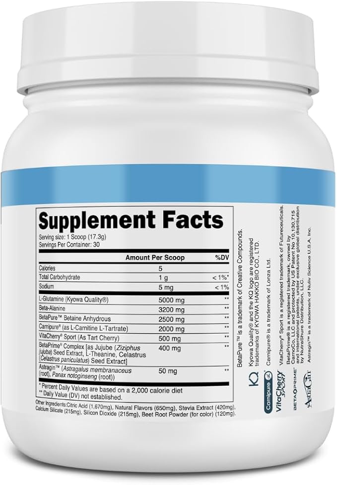 Transparent Labs Post - Post-Workout Recovery Muscle Builder with L-Glutamine, Beta-Alanine and BetaPure Betaine Anhydrous for Muscle Recovery and Muscle Building - 30 Servings, Strawberry Lemonade