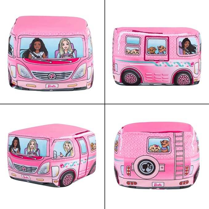 Franco Barbie Camper Kids Bedding Super Soft Plush Cuddle Pillow Buddy, One Size, (Official Barbie Product)