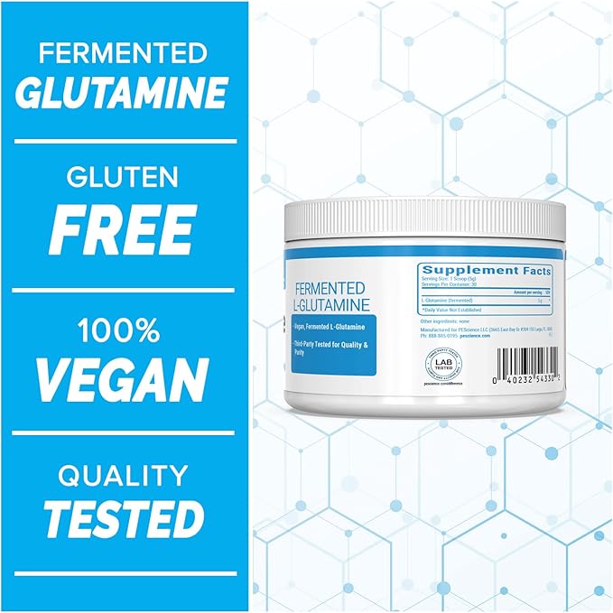 PEScience TruGlutamine Unflavored (Superior Glutamine Formula), 5.3 oz - 30 servings