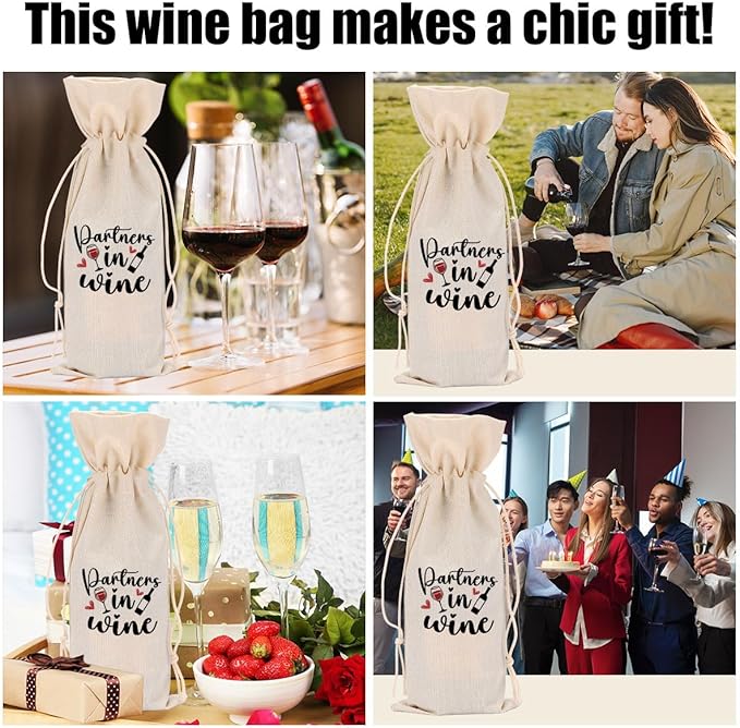 Funny Wine Quotes Wine Bag Wine Tasting Party Supplies for Wine Lovers Women Men Bride Groom Girl Christmas Birthday Wedding Bachelorrette Party Wine Bags