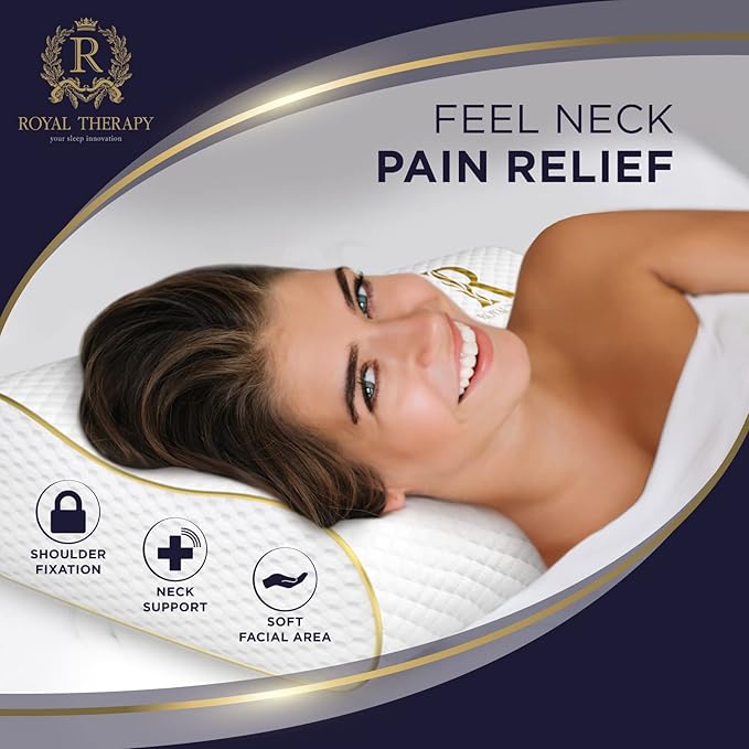 Memory Foam Pillow, King Cervical Pillow for Neck Pain, Contour Pillow, Pillow for Neck and Shoulder Pain, Neck Pain Pillow, Side Sleeper Pillow for Shoulder Pain, Side Sleeping Pillow