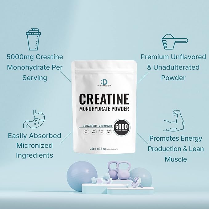 2 Pack Creatine Monohydrate Powder 600 Grams (21.2oz), Unflavored | Pure | Micronized Creatine Powder, 5000mg Per Serving, 4 Month Supply, Vegan | Keto, Non-GMO, No Filler, No Additives - 120 Servings