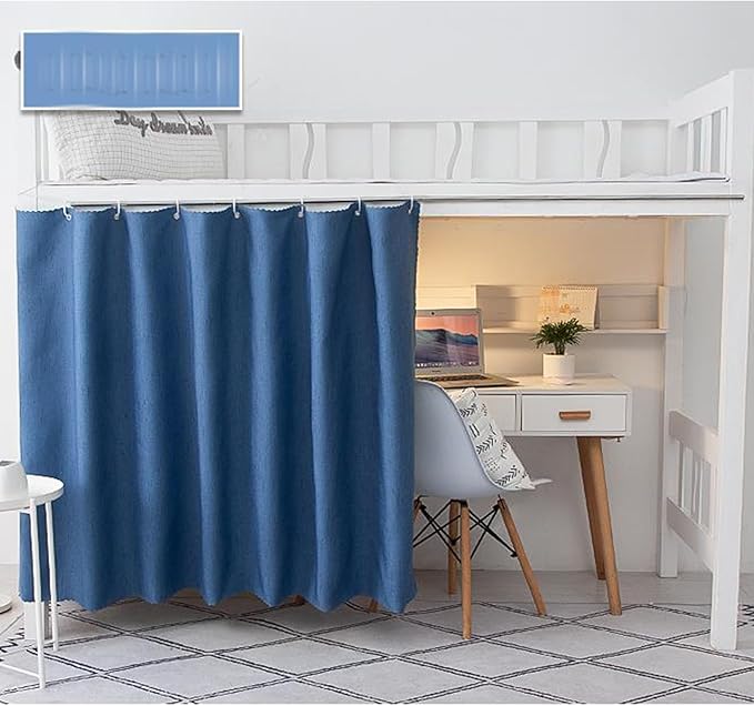 Dorm Home Solid Thicken Bunk Blackout Bed Curtains Cloth Bed Canopy Students Single Sleeper,1panel