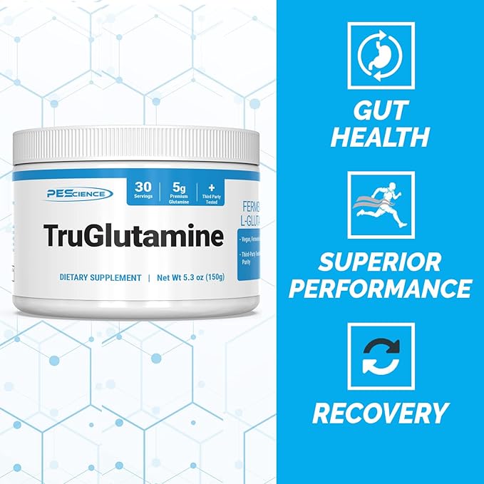 PEScience TruGlutamine Unflavored (Superior Glutamine Formula), 5.3 oz - 30 servings