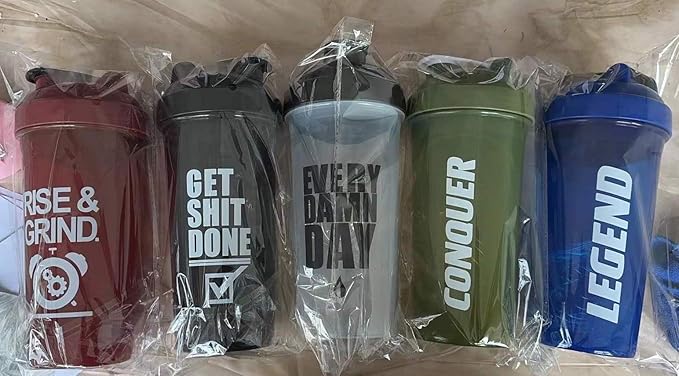 Shaker Bottle For Protein shakes | Pre workout | Plastic Blender | Fitness Bottle | Protein Shake (Red)
