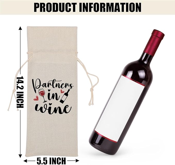 Funny Wine Quotes Wine Bag Wine Tasting Party Supplies for Wine Lovers Women Men Bride Groom Girl Christmas Birthday Wedding Bachelorrette Party Wine Bags