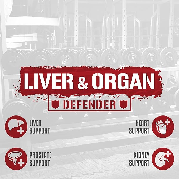 5% Nutrition Rich Piana Liver & Organ Defender Cycle Support Plus NAC | Liver Support, Prostate Supplement, Heart, Kidney, Skin Support | Milk Thistle, Saw Palmetto, Hawthorn Berry (30-90 Servings)