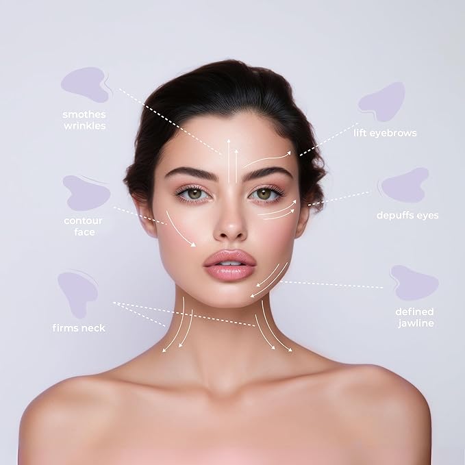 MELLA ELLA BEAUTY- Rose Quartz Gua Sha - Premium Quality Facial Sculpting Tool - Lymphatic Drainage - Anti-Aging - Slimming & Firming - Skincare Tool - Giftable