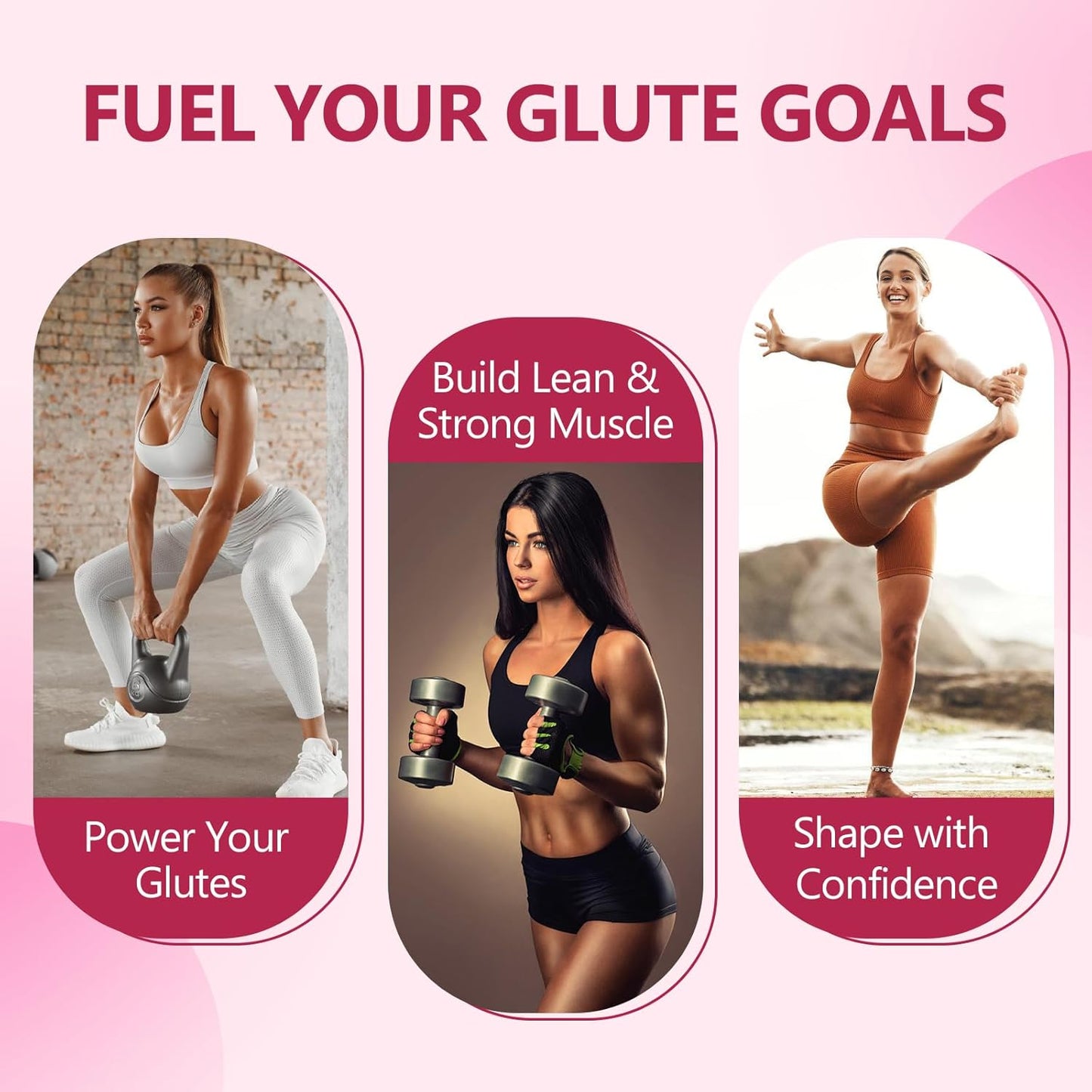 Creatine for Women | with Hydrolyzed Collagen, BCAA | 3g Creatine Chews for Women Booty Gain, Lean Muscles, Recovery & Energy, Vegan, Sugar Free Creatine, Powder Alternative, 60 Servings
