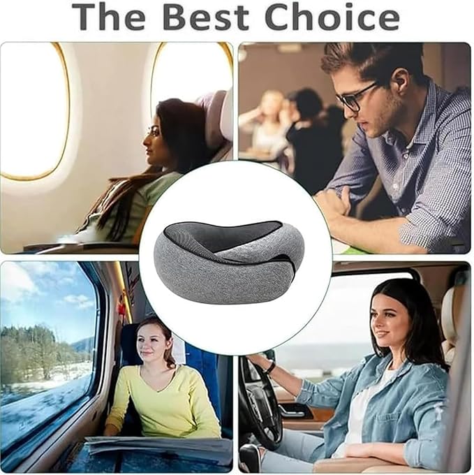 Wander Plus Travel Pillow,Wander Plus Neck Pillow,Memory Foam Travel Pillow 2024 New Travel Pillow Suitable for Airplanes,Offices and Cars 2PC(Pink+Black)