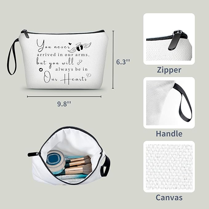 Miscarriage Gifts for Mothers,Pregnancy Loss Gifts for Mothers,Miscarriage Care Package,Small Cosmetic Bag Makeup Organizer,Baby Loss Memorial Gifts,Surgery Recovery Gifts for Women
