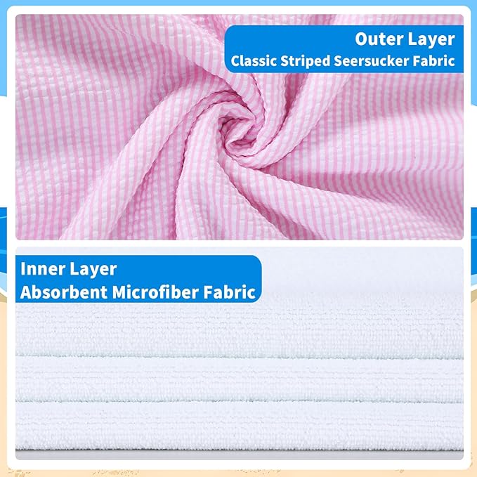 Hooded Towels for Kids,Toddler Bath Towel Swim Cover Up for Ages 3-10 Girls Boys Pool Towels Soft Thick 30"x30" Microfiber Poncho Towel(Pink)