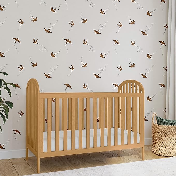 DaVinci Beau 3-in-1 Convertible Crib in Honey, Greenguard Gold Certified