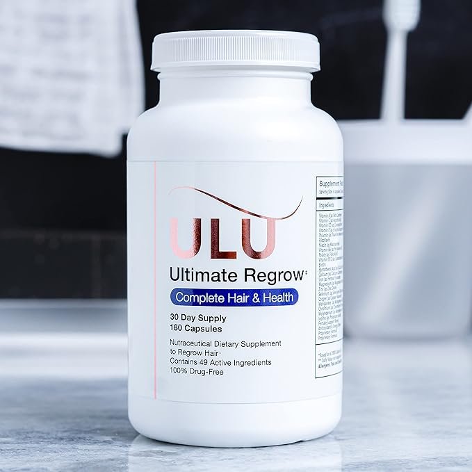 Ultimate Multivitamin and Hair Skin Nails: Ashwagandha and Resveratrol-Powered Solution for Hair Growth, Hormone Support, and Overall Health UluRX 30-Day Supply 180 Capsules.