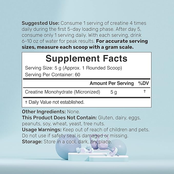 2 Pack Creatine Monohydrate Powder 600 Grams (21.2oz), Unflavored | Pure | Micronized Creatine Powder, 5000mg Per Serving, 4 Month Supply, Vegan | Keto, Non-GMO, No Filler, No Additives - 120 Servings
