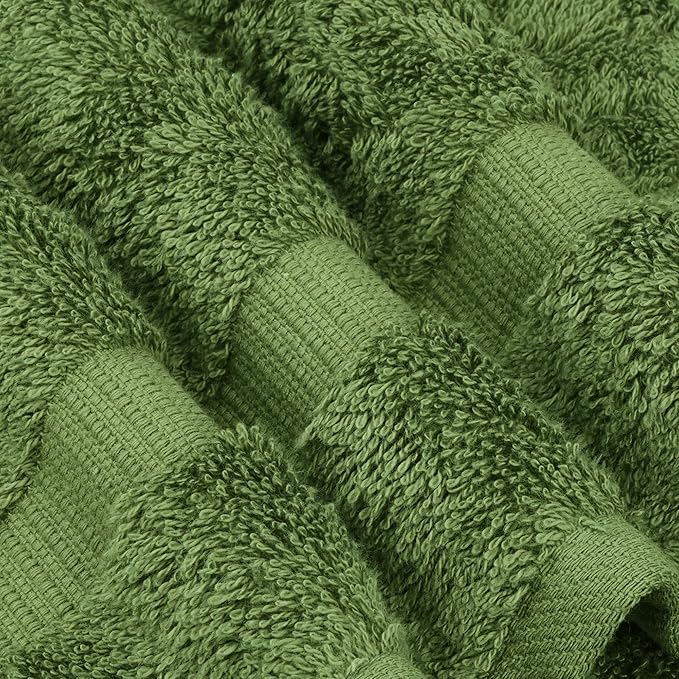 Chakir Turkish Linens | Hotel & Spa Quality 100% Cotton Premium Turkish Towels | Soft & Absorbent (4-Piece Washcloths, Moss)