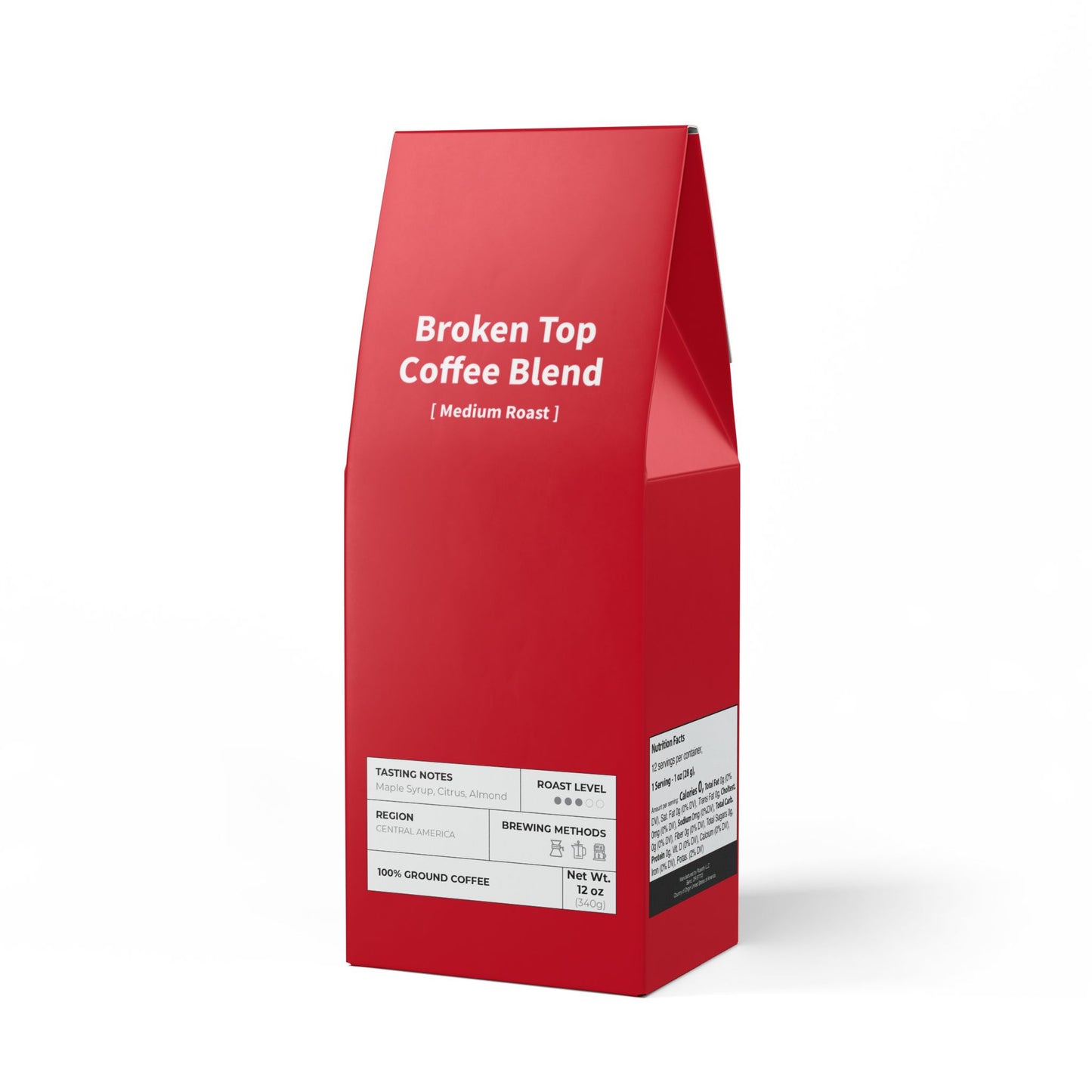 HBS, Broken Top Coffee Blend (Medium Roast), Red Package