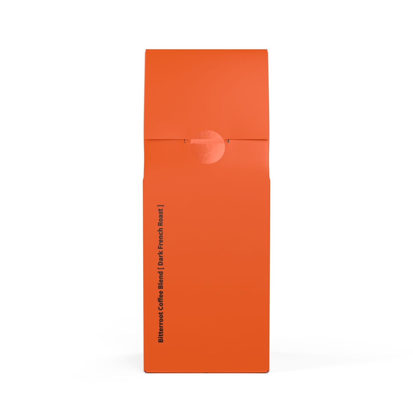 HBS, Bitterroot Coffee Blend (Dark French Roast), Tangerine Package