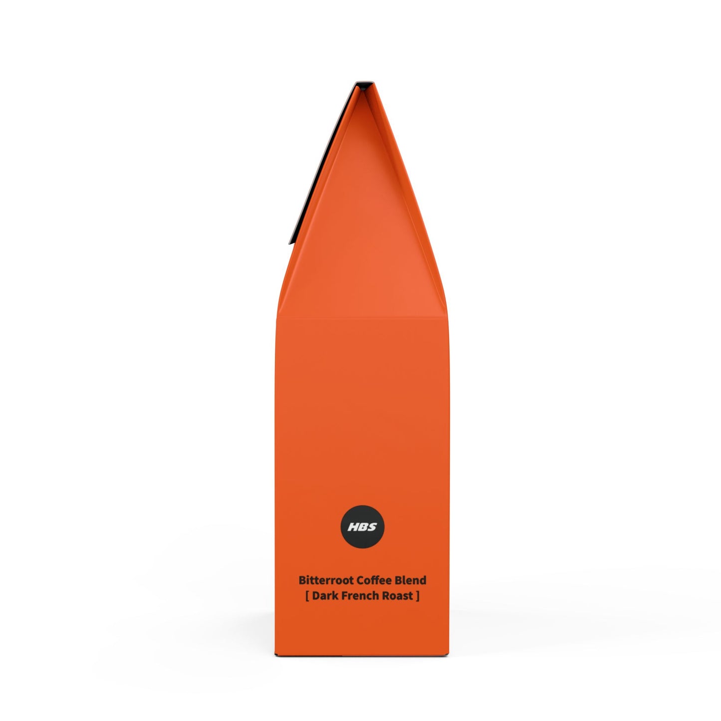 HBS, Bitterroot Coffee Blend (Dark French Roast), Tangerine Package