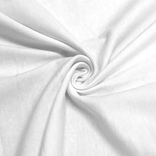 TL Care 100% Natural Cotton Jersey Knit 18" x 36" Cradle/Bassinet Sheet - Fitted, White, Soft Breathable, for Boys and Girls