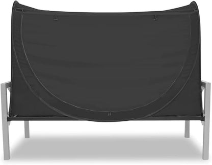 Privacy Pop up Eclipse Bed Tent Bed Drapes (Black, Queen)