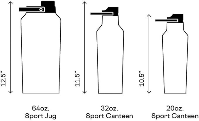 Corkcicle Sport Canteen Insulated Tumbler, Periwinkle, 20 oz – Reusable Water Bottle Keeps Beverages Cold for 25 Hours & Hot 12 Hours – Cupholder Friendly Tumbler with Screw-On Cap