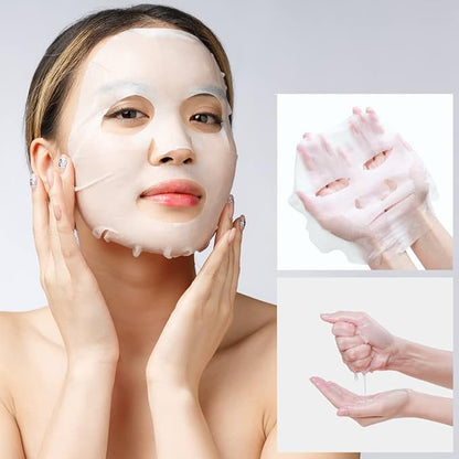 Ceramide Brightening Sheet Mask For Face, Moisturizing, Anti Aging Ceramide, Peptide, Vitamin C, EVE Vegan 10EA