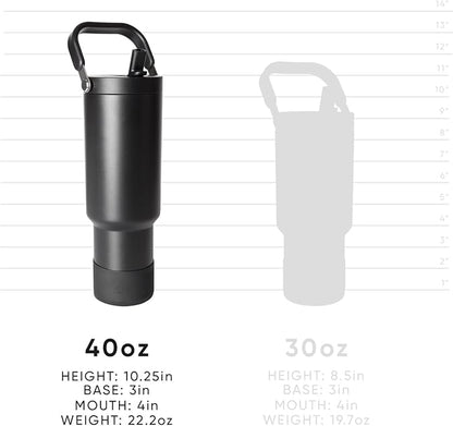 Simple Modern Trek Pivot | 40oz Flip Straw Tumbler with Handle | Water Bottle & Boot | Interchangeable Straw & Chug Lids | Insulated Stainless Steel Jug | Gym Sports Outdoors | Supersonic Blue