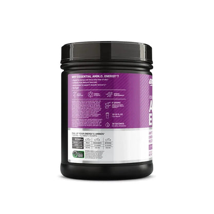 Optimum Nutrition Amino Energy - Pre Workout with Green Tea, BCAA, Amino Acids, Keto Friendly, Green Coffee Extract, Energy Powder - Concord Grape, 65 Servings 