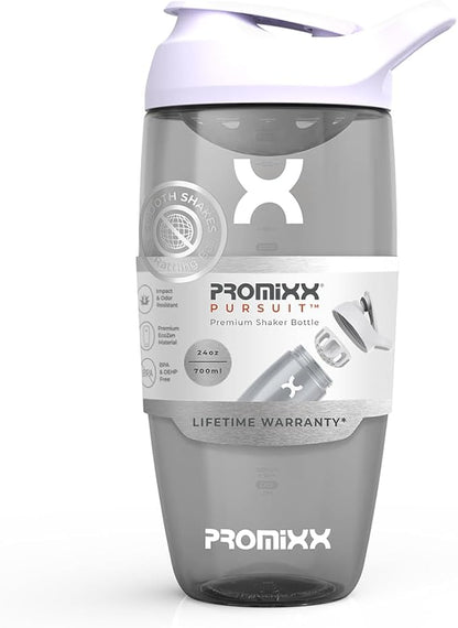 Promixx PURSUIT Gym Protein Shaker Bottle – Premium Sports Blender Bottles for Protein Mixes and Supplement Shakes – Easy Clean, Durable Protein Shaker Cup