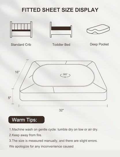 Light Blue Bassinet Mattress Sheets Boy, Muslin Bassinet Sheet 32"x16" for Rectangle, Oval, Hourglass Bassinet Mattress, Moses Basket Sheets (46B-05)