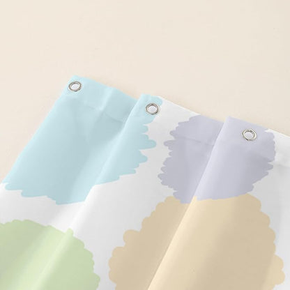 AILONEN Frog Shower Curtain, Cute Frog Bathroom Curtain,Music Frog Green Cartoon Kids Shower Curtain 36" W*72" H Polyester Waterproof Frog Bathroom Curtain with 12 Hooks