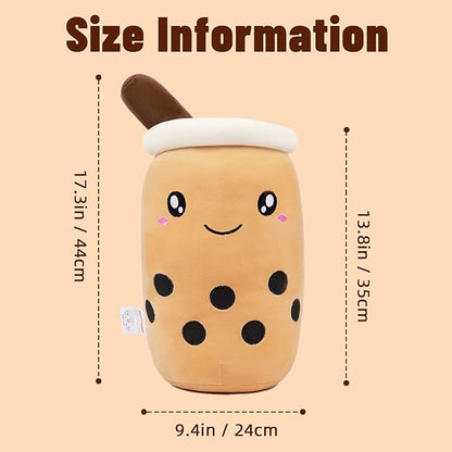 Niuniu Daddy Boba Plush 20in Large Kawaii Plushies Bubble Tea Jumbo Cute Squishy Pillow Soft Stuffed Animal for Kids/Girls/Boys