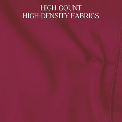 Soft Body Pillow Cover/Pillowcases 60 x 21 Inch, WINKAURA Premium Unique Long Pillow Case for Bed Fits 54x20 Pillow, Envelope Closure, Stylish Wrinkle and Stain Resistant,Wine Red