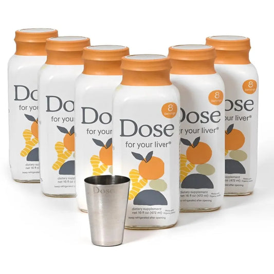for Your Liver Cleanse Detox & Repair, Organic Milk Thistle Supplement with Turmeric, Dandelion, Ginger, and Orange, Promotes Optimal Liver Function,16oz Bottle, 6 Pack 