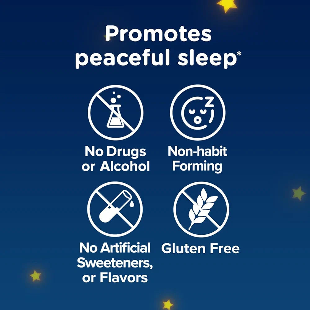 Zarbee's Children's Sleep Gummies with Melatonin, Non-Habit Forming Children's Sleep Gummies Work with Natural Sleep Cycles to Promote Peaceful Sleep, Drug-Free, Natural Strawberry, 60 ct 