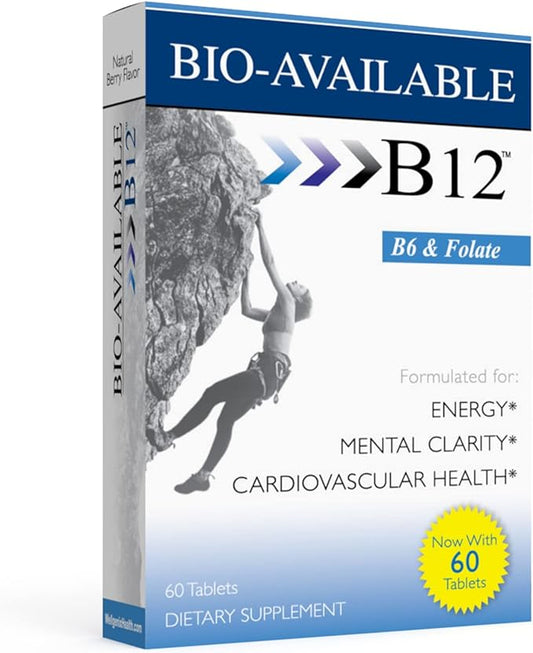 Wellgenix Bio Available Daily Multivitamins (60 ct) - Focus Support Formula with Vitamins Methyl B12, B6, Folate & Biotin - Sublingual Energy & Diet Supplement for Immune & Overall Health
