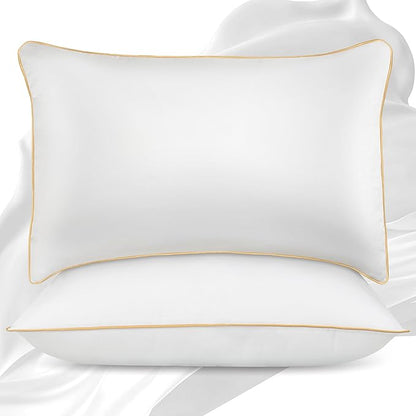 King Size Pillows Set of 2 - Down Alternative Bedding, Cooling Hotel Quality 20 x 36, Bed Sleeping Pillow for Back, Stomach or Side Sleepers