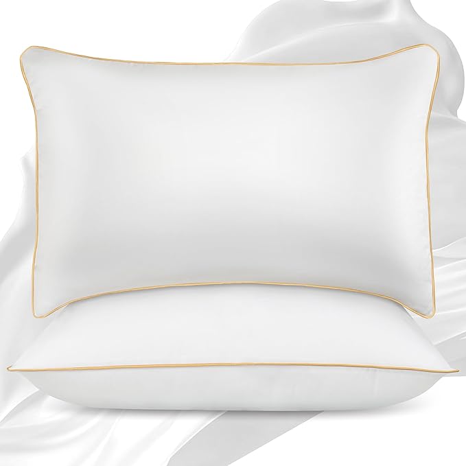 King Size Pillows Set of 2 - Down Alternative Bedding, Cooling Hotel Quality Big Pillow for Back, Stomach or Side Sleepers 20 x 36