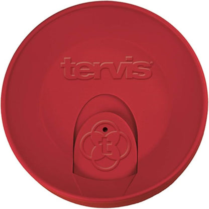 Tervis Travel Lid Made in USA Double Walled Insulated Tumbler Travel Cup Keeps Drinks Cold & Hot, Fits 24oz Tumblers & 16oz Mugs, Red