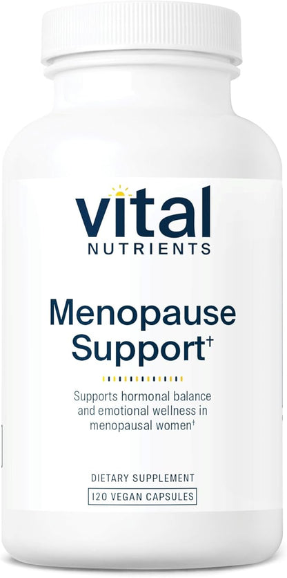 Vital Nutrients Menopause Support | Vegan Supplement for Women | Herbal Complex with Black Cohosh and Vitex Tree Berry for Hormone Balance Support* | Gluten, Dairy, Soy Free | 120 Capsules